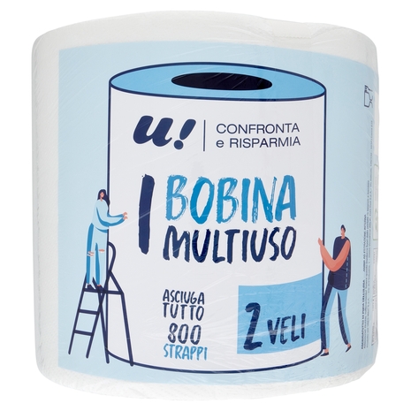 Asciugatutto Multiuso 2 Veli 800 Strappi U! Confronta e Risparmia